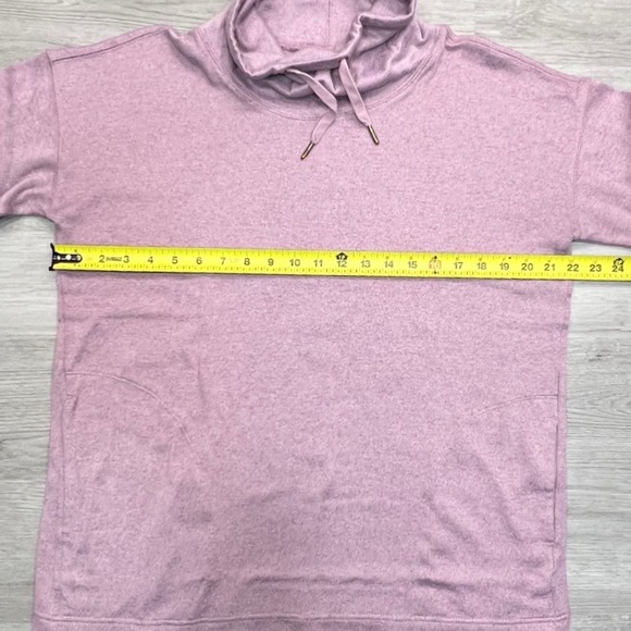 Old Navy Active Pink Heathered Cowl Neck Pullover Sweatshirt Womens Size L Top - Picture 9 of 12